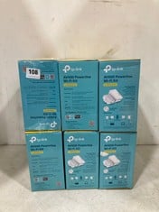 6 X TP-LINK AV600 POWERLINE WI-FI KITS - TOTAL LOT RRP £228