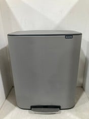 BRABANTIA BO PEDAL BIN WITH 1 INNER BUCKET 60L - RRP £139