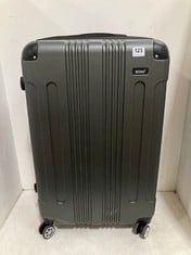 KONO HARDSHELL MEDIUM 4 WHEEL SUITCASE IN GREY