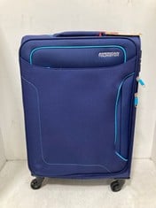 AMERICAN TOURISTER HOLIDAY HEAT SOFT SHELL SUITCASE IN BLUE