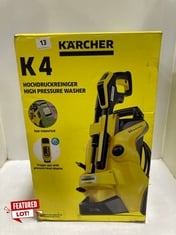 KARCHER K4 FULL CONTROL HIGH PRESSURE WASHER WASHER - RRP £209