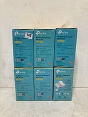 6 X TP-LINK POWERLINE WIFI EXTENDER - MODEL NO. TL-WPA4220 KIT - TOTAL RRP £228