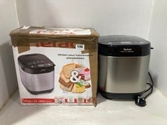 TEFAL PAIN & DELICES BREAD MAKER IN STAINLESS STEEL/BLACK - MODEL NO. SERIEB13-B - RRP £139