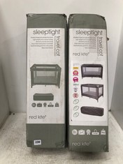 2 X RED KITE SLEEPTIGHT TRAVEL COTS