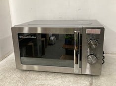 RUSSELL HOBBS MANUAL MICROWAVE OVEN IN SILVER - MODEL NO. RHMM827SS