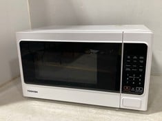 TOSHIBA 20 LITRE MICROWAVE OVEN IN WHITE - MODEL NO. MM-EM20P(WH)