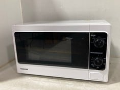 TOSHIBA 20 LITRE MICROWAVE OVEN IN WHITE - MODEL NO. MM-EM20P(WH)