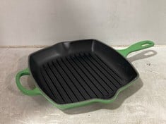 LE CREUSET ENAMELLED CAST IRON SIGNATURE SQUARE SKILLET GRILL - RRP £120