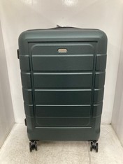 SHOWKOO HARDSHELL 4 WHEEL LARGE SUITCASE IN ARMY GREEN - RRP £109