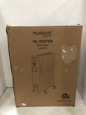 NUOVVA OIL HEATER WITH TIMER IN WHITE - MODEL NO. HY-B9T