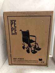 PEPE TRANSPORT WHEELCHAIR (NARROW) - MODEL NO. P10019 - RRP £129