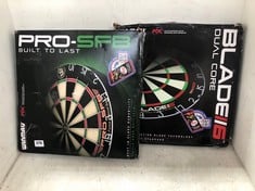 WINMAU PRO-SFB STAPLE FREE BULLSEYE DART BOARD TO INCLUDE WINMAU BLADE 6 DUAL CORE DART BOARD