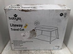 BABYLO LITEWAY TRAVEL COT IN GREY/BLACK - MODEL NO. BL11908