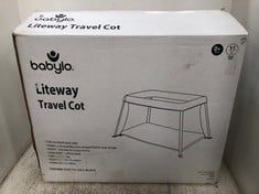 BABYLO LITEWAY TRAVEL COT IN GREY/BLACK - MODEL NO. BL11908