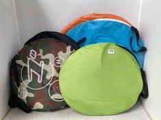 5 X ASSORTED TENT ITEMS TO INCLUDE KAYMAN EASY POP UP 2 PERSON TENT IN GREEN