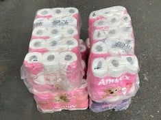 4 X ASSORTED TOILET TISSUE PAPER TO INCLUDE ANDREX 9RX5 MULTIPACK 2-PLY TOILET TISSUE