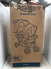 GRACO STADIUM DUO TANDEM PUSHCHAIR IN BLACK - RRP £160