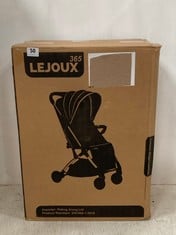 LEJOUX 365 STROLLER BLACK LEATHER 6M-36M RRP- £159.98