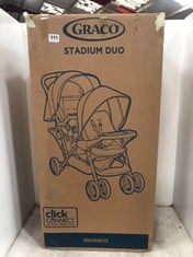 GRACO STADIUM DUO TANDEM PUSHCHAIR IN BLACK - RRP £160