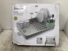 JOSEPH JOSEPH EXTEND EXPANDABLE DISH RACK WITH DRAINING PLUG