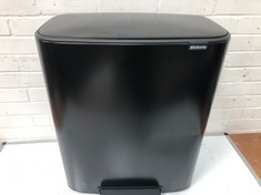 BRABANTIA BO PEDAL BIN WITH 2 INNER BUCKETS 30/30 LITRE