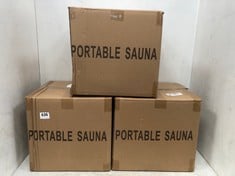 3 X PORTABLE SAUNAS