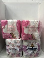 4 X ASSORTED TISSUE PAPER TO INCLUDE ANDREX 9RX5 2-PLY MULTIPACK