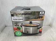 DAEWOO 6.5L STAINLESS STEEL SLOW COOKER