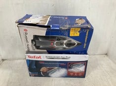 RUSSELL HOBBS POWERSTEAM ULTRA IRON IN BLACK TO INCLUDE TEFAL ULTRAGLIDE ANTI-CALC PLUS STEAM IRON