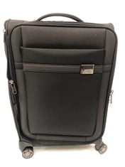 SAMSONITE 4 WHEEL FABRIC CABIN SIZE TRAVEL LUGGAGE SUITCASE IN BLACK - RRP £119