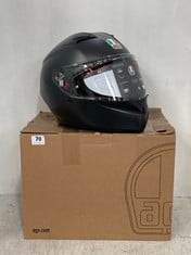 AGV K3 MATT BLACK MOTORCYCLE HELMET SIZE M RRP- £189.99