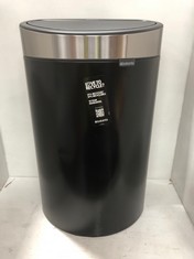 BRABANTIA TOUCH BIN 40 LITRE IN MATT BLACK - RRP £140