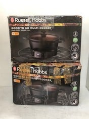 2 X RUSSELL HOBBS GOOD TO GO MULTI COOKER - TOTAL RRP £106