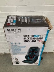 HOMEDICS SHIATSU MAX 2.0 BACK & SHOULDER MASSAGER WITH HEAT RRP- £129.99