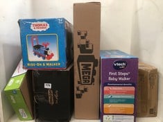 5 X ASSORTED TOYS TO INCLUDE VTECH BABY FIRST STEPS BABY WALKER