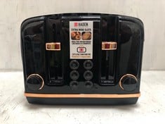 HADEN SALCOMBE 4 SLICE TOASTER IN BLACK