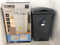 TOWER 50L SENSOR BIN AND ADDIS 50L KITCHEN BIN