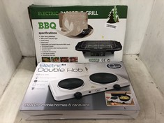 QUEST ELECTRIC DOUBLE HOB AND ELECTRIC BBQ GRILL