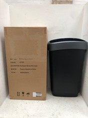 2 X ASSORTED KITCHEN ACCESSORIES TO INCLUDE 50 LITRE SQUARE SENSOR BIN IN CREAM