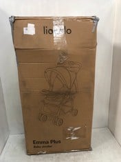 LIONELO EMMA PLUS BABY STROLLER IN GREY/PINK