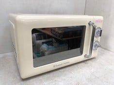 RUSSELL HOBBS COMPACT VINTAGE CREAM MICROWAVE - MODEL NO. RHRETMM705C-N