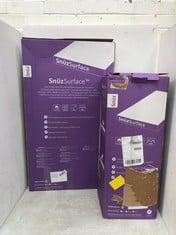 SNUZ SURFACE AIR CRIB MATTRESS AND SNUZ SURFACE CRIB MATTRESS IN WHITE