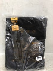 DEWALT HARRISON TROUSER REGULAR FIT BLACK/GREY SIZE 38/31