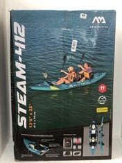 AQUA MARINA STEAM - 412 2 PERSON INFLATABLE KAYAK PACKAGE RRP- £299.95