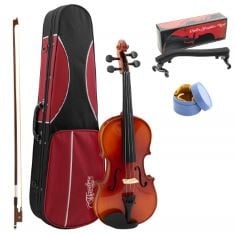 THEODORE 1/2 VIOLIN OUTFIT – SOLID SPRUCE TOP – VIOLIN FOR BEGINNERS AND SCHOOLS.