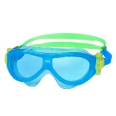 BOX OR SWIMMING ITEMS TO INCLUDE ZOGGS KIDS' PHANTOM MASK WITH UV PROTECTION AND ANTI-FOG SWIMMING GOGGLES, BLUE/GREEN/YELLOW, 0-6 YEARS.