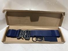 BONEKE HEAVY DUTY TACTICAL BUCKLE BELT TRAINING STRAP IN BLUE.