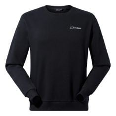 2 X BERGHAUS CLOTHING ITEMS TO INCLUDE BERGHAUS MEN'S LOGO SWEATSHIRT CREW NECK JUMPER, ADDED WARMTH, EXTRA COMFORTABLE, BLACK, L.