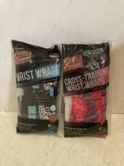 X25 MIXED WEIGHT LIFTING WRIST WRAPS.