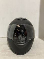 1 X ZORAX MATT BLACK HELMET IN SIZE LARGE ZOR-819.